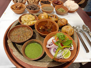 Litti With Mutton Curry