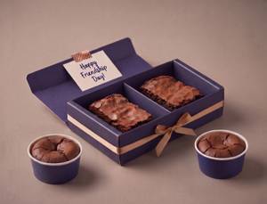 Friends & Fudge Box [2 Brownies + 2 Choco Lava]