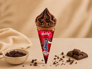 Belgian Chocolate Cone Ice Cream - (120 Ml)
