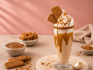 Biscoff Ice Cream Coffee Frappe Shake - (300 Ml)