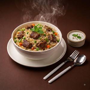 Mutton Tawa Pulao (serve-1)