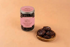 Dark Chocolate Sea Salt Cookies Jar
