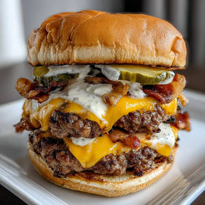 Double Decker Chicken Burger
