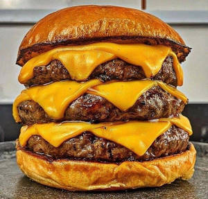 Triple Layer Cheesy Keema Burger