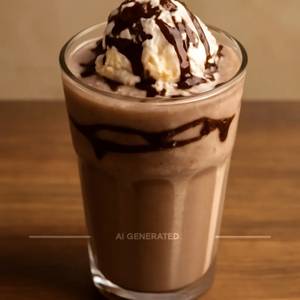 Chocolate Milkshake With Ice Cream