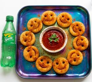 Combo Potato Smile Fried Peri Peri 10-Pieces & Sprite 250Ml