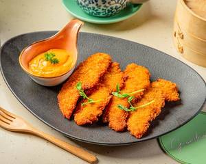 Crispy Fried Chicken In Pil Pil Sauce