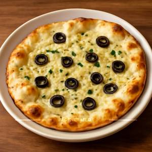Cheese Olive Garlic Naan