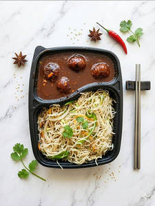 Veg Haka Noodles+veg Manchurian