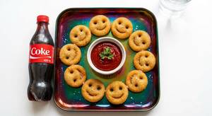 Combo Potato Smiley Fried Salted 10-Pieces & Coca Cola 400Ml