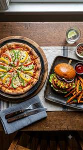 Capsicum Pizza + Fries                           