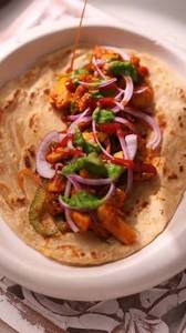 Mushroom Chapathi Roll
