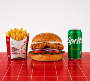 Golden Fried Chicken Burger Combo