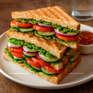 Vegetable Club Sandwich