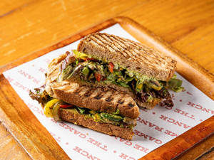 Mix Veg & Cheese Pesto Sandwich
