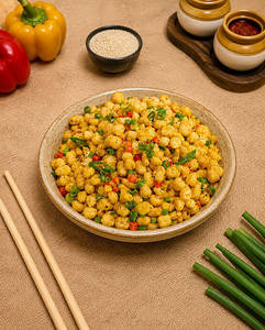 Crackling Spinach Corn