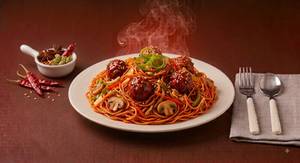 Veg Manchurian Noodles