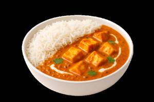 Paneer butter masala rice bowl