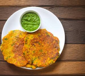 Besan Cheela With Chutney
