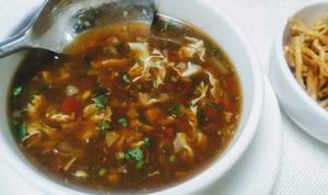 (chicken)desi Manchow Soup