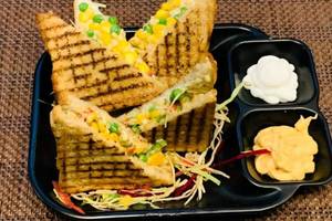 Corn and cheese sandwich