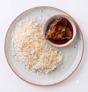 Basmati Rice In 500 ml & Fish Kalia 1 Pc