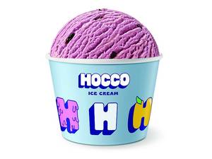 Black currant ice cream