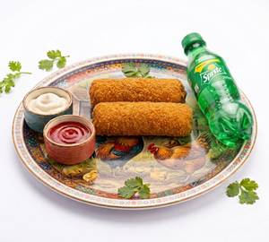 Combo Breaded Chicken Roll 2-Pieces & Sprite 250Ml