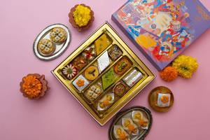 Assorted Dry Fruit Mix Mithai Box