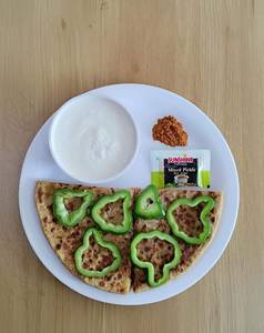 Aloo Capsicum Paratha + Butter Milk