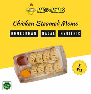 Chicken Steamed Momos ( 8 Pcs)