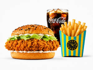 Zinger Chicken Burger Combo