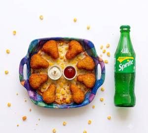 Combo Cheese Corn Nuggets [8 Pieces, 160 G] & Sprite [250 Ml]