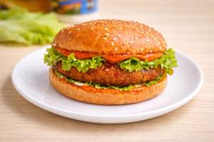 Veg tandoori burger