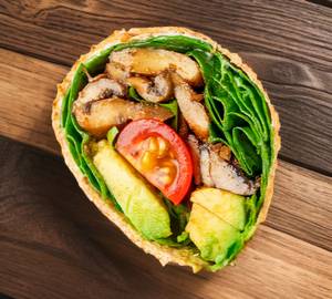 Mushroom Tikka Wrap