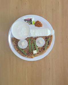 Onion Paneer Paratha + Butter Milk