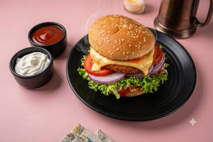 Crispy Veg Burger With Cheese