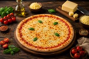 Double Cheese Margherita Pizza