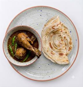 Paratha 2 Pcs & Chicken Kosha 2 Pcs (Semi Gravy)