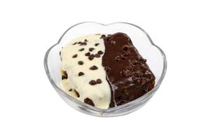 Dark and white brownie