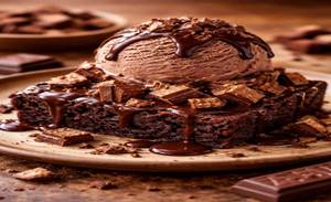 Kitkat Brownie Sundae 