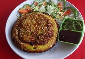 Green Handvo Paneer