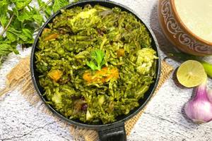Veg hyderabadi biryani with raita