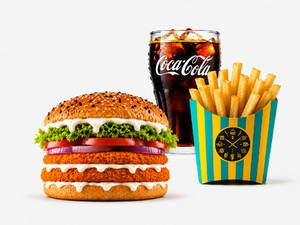 Crispy Veg Double Patty Combo