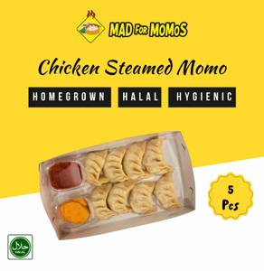 Chicken Steamed Momos [5 Pcs]