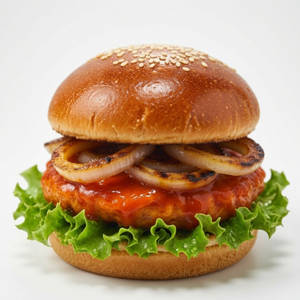 Buffalo Chicken Burger ( Burger + Crispy Fries + Coke )