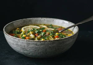 Veg Lemon Coriander Soup