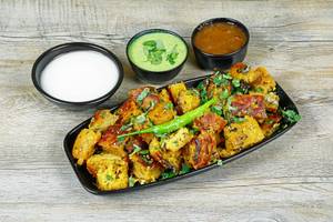 Handvo with Dahi