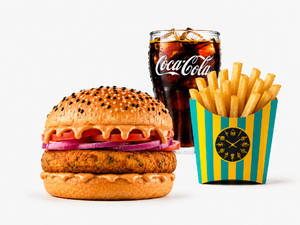 Aloo Tikki Burger Combo