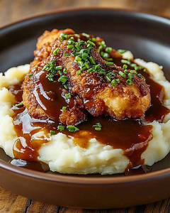Barbeque Chicken With Mashed Potato